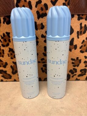 Sundae Cookies & Cream Whipped Shower Foam Body Wash 8.9 oz – 2 Pack NEW